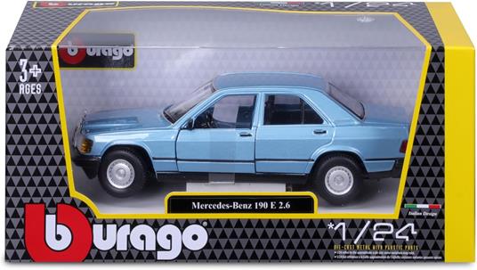 Auto 1:24 Mercedes Benz 190 E2.6 Blue - 6