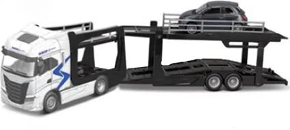 Auto 1:43 Bisarca Iveco S-Way Con Rimorchio E Auto