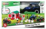 Bburago: Farmland Pollaio Con Trattore 10Cm (Incluso)