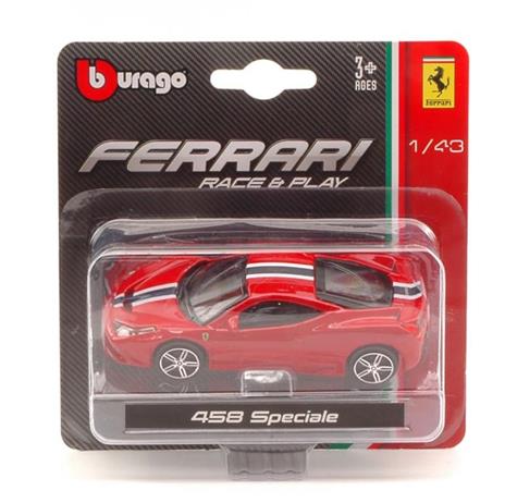 Ferrari 458 Speciale Red Race & Play Blister 1:43 Model Bu36025