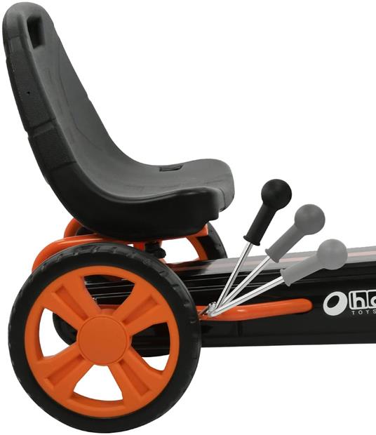Hauck Veicolo a Pedali Speedster per Bambini 4-8 Anni, fino a 50 kg, Freno a Mano, Sedile Regolabile, Arancio - 4