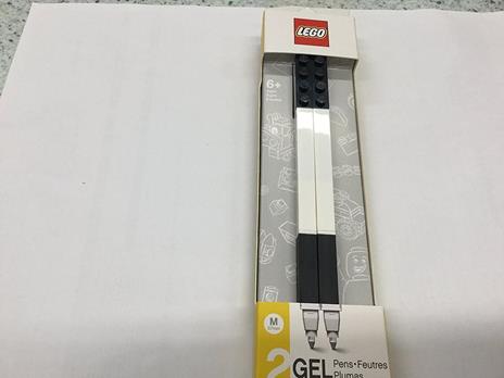 Penna Gel Pen LEGO Nera. Confezione 2 pezzi - 97