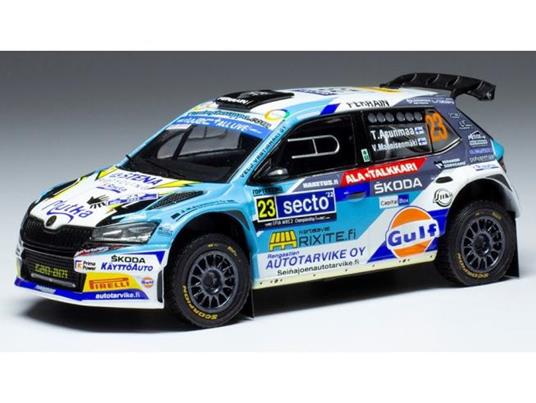 IXO MODEL RAM867 SKODA FABIA RALLY2 EVO N.23 RALLY FINLAND 2022 ASUNMAA/MANNISENMAKI 1:43 Modellino