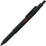 rOtring 600 3-in-1 penna multicolore e portamina | 2 punte fini per penna a sfera (inchiostro nero e rosso) | 1 punta per portamina (0,5 mm) | Corpo nero
