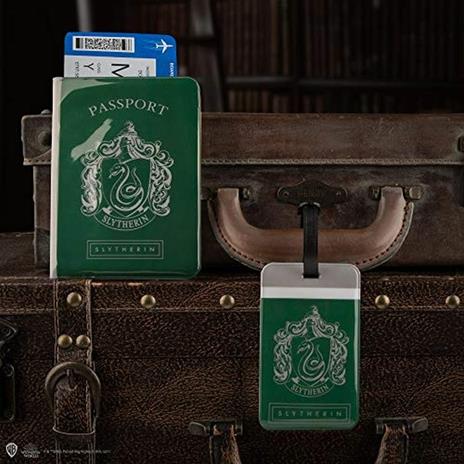 Harry Potter Serpeverde Porta Passaporto E Etichetta Per Valigia - 4