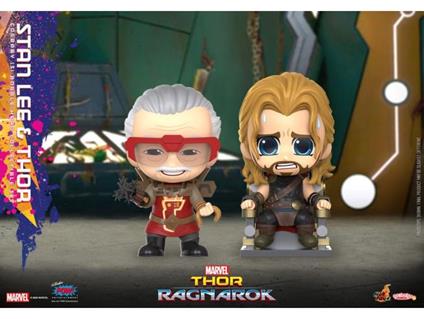 Thor: Ragnarok Cosbaby (S) Mini Figures Stan Lee & Thor 10 Cm Hot Toys