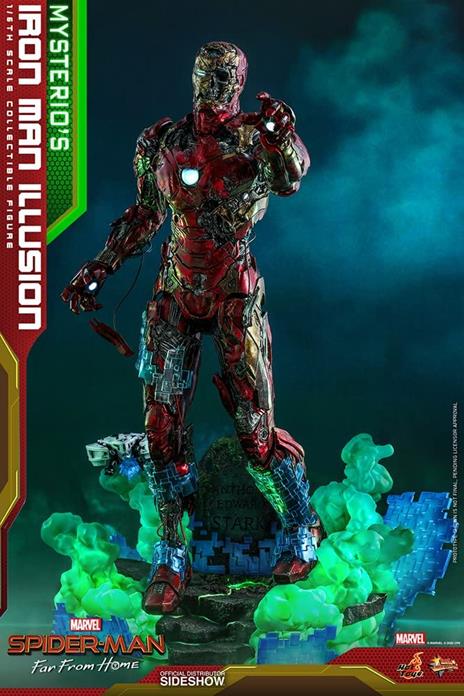 figurina Hot Toys MMS580 - Marvel Comics - Spider-Man : Far From Home - Mysterio''s Iron Man Illusion