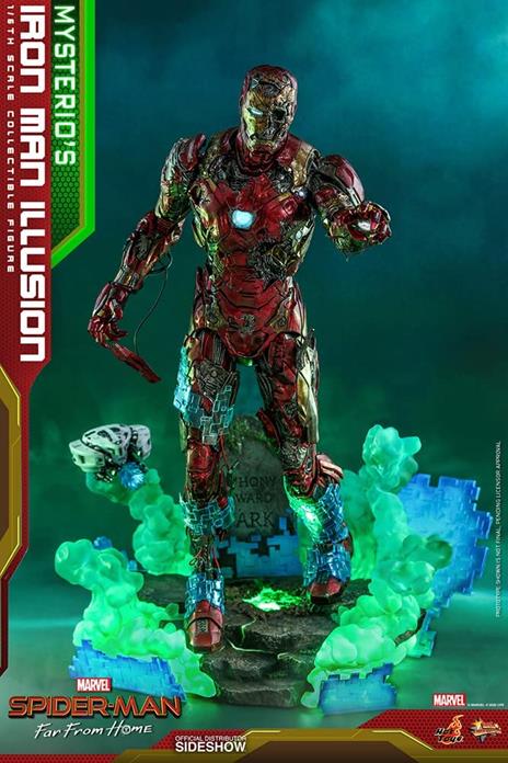figurina Hot Toys MMS580 - Marvel Comics - Spider-Man : Far From Home - Mysterio''s Iron Man Illusion - 2