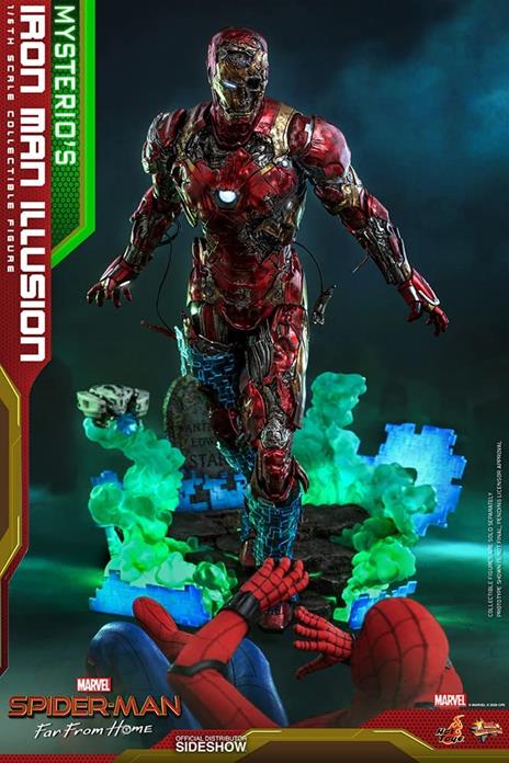 figurina Hot Toys MMS580 - Marvel Comics - Spider-Man : Far From Home - Mysterio''s Iron Man Illusion - 4