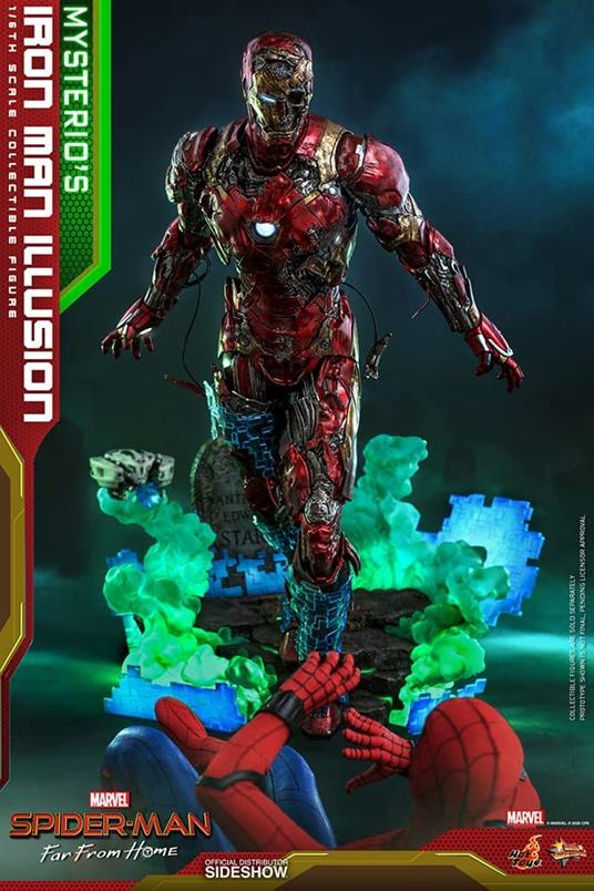 figurina Hot Toys MMS580 - Marvel Comics - Spider-Man : Far From Home - Mysterio''s Iron Man Illusion - 4