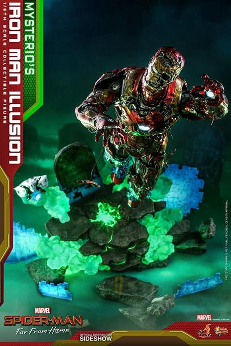 figurina Hot Toys MMS580 - Marvel Comics - Spider-Man : Far From Home - Mysterio''s Iron Man Illusion - 6