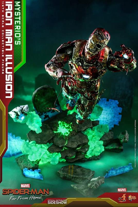 figurina Hot Toys MMS580 - Marvel Comics - Spider-Man : Far From Home - Mysterio''s Iron Man Illusion - 6