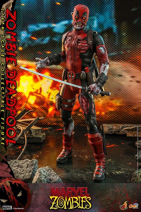 figurina Hot Toys CMS06 - Marvel Zombies - Zombie Deadpool - 4