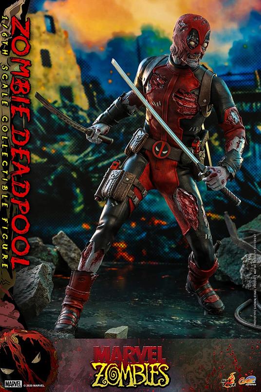 figurina Hot Toys CMS06 - Marvel Zombies - Zombie Deadpool - 5