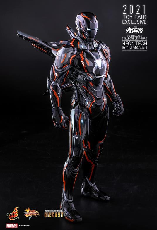 figurina Hot Toys MMS597D39 - Marvel Comics - Avengers : Infinity War - Neon Tech Iron Man 4.0 - 3