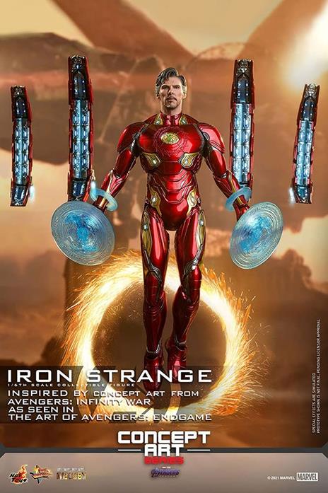 figurina Hot Toys MMS606D41 - Marvel Comics  - Avengers : EndGame - Iron Strange Standard Version - 2