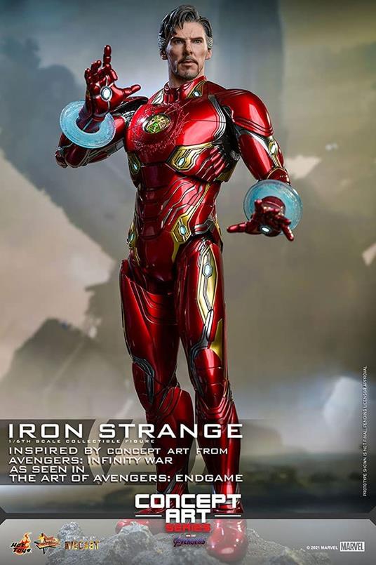 figurina Hot Toys MMS606D41 - Marvel Comics  - Avengers : EndGame - Iron Strange Standard Version - 4