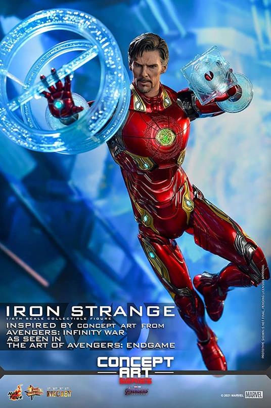 figurina Hot Toys MMS606D41 - Marvel Comics  - Avengers : EndGame - Iron Strange Standard Version - 6