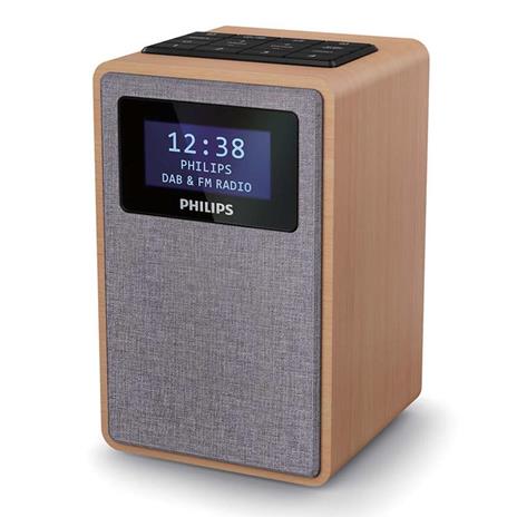 Philips TAR5005/10 radio Orologio Digitale Grigio, Legno - 2