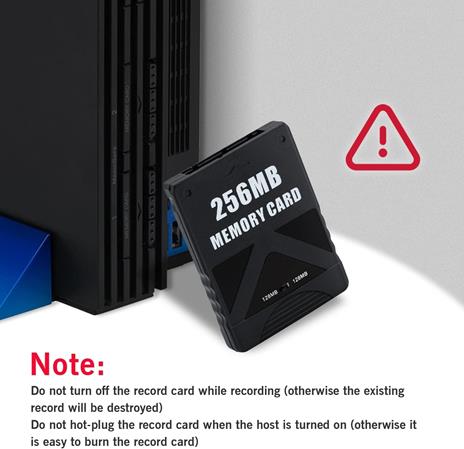 Mcbazel 256MB Memory Card Scheda di memoria di gioco su PS2 Accessori di backup ad alta velocità Scheda di memoria compatibile con il gioco PlayStation 2 - 6