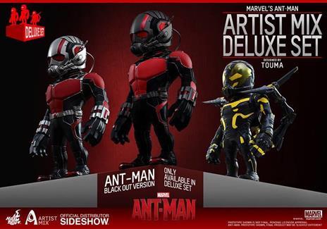 Action figure Ant Man Artist Mix Bobble Heads Deluxe Set 13 Cm Hot Toys - 2