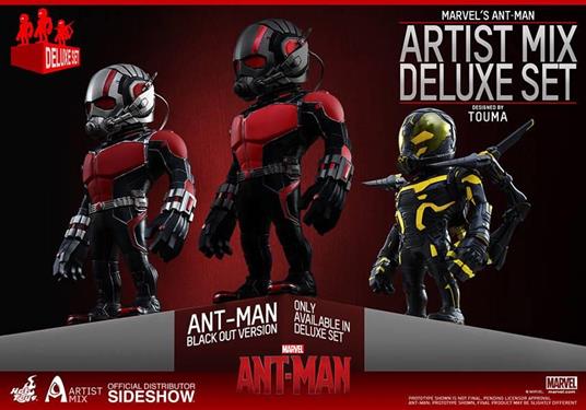 Action figure Ant Man Artist Mix Bobble Heads Deluxe Set 13 Cm Hot Toys
