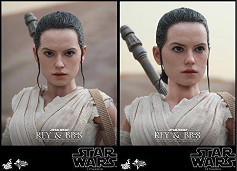 Action Figure Hot Toys Movie Masterpiece Star Wars Episode Vii The Force Awakens. Rey & Bb-8 - 4