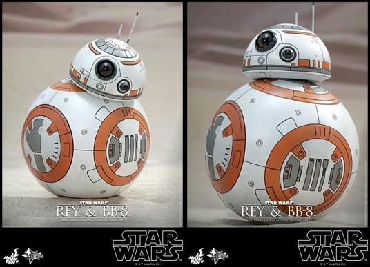 Action Figure Hot Toys Movie Masterpiece Star Wars Episode Vii The Force Awakens. Rey & Bb-8 - 9