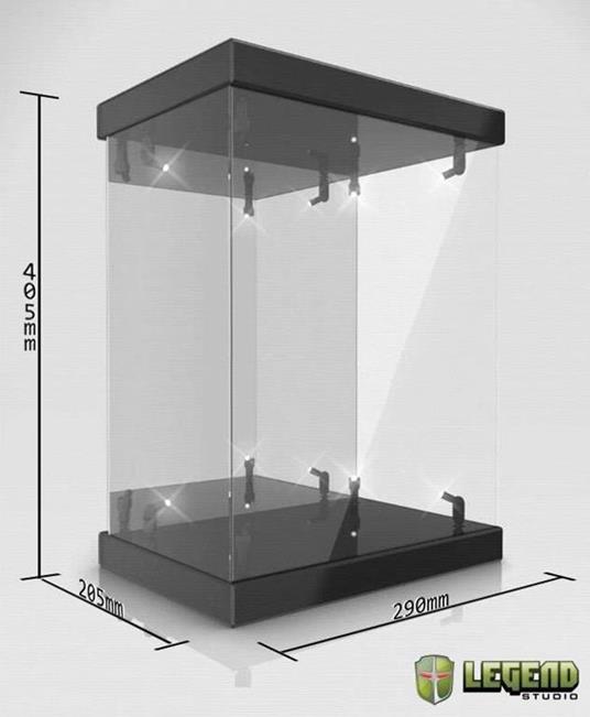 Master Light House Acrylic Display Case Con Lighting For 1/6 Action Figures (black) Legend Studio - 2