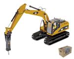 Cat 320D L Hydraulic Excavator W/ Hammer 1:50 Model Dm85280