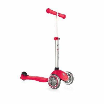 Monopattino a 3 Ruote Doppia Iniezione 3 Altezze Max 50Kg Globber PRIMO Rosso - 3