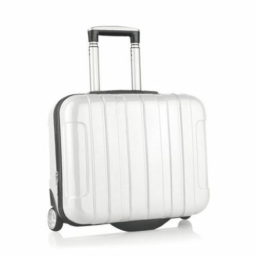 Trolley con Scompartimento per PC Portatile (46 x 40 x 19 cm) 144376 Bianco  - BigBuy Office - Idee regalo | IBS