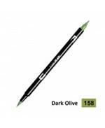 Tombow Confezione Pz 6 Pennarello Dual Brush 158-Dark Olive