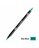 Tombow Confezione Pz 6 Pennarello Dual Brush 373-Sea Blu