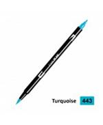Tombow Confezione Pz 6 Pennarello Dual Brush 443-Turquoise