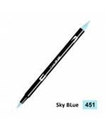 Tombow Confezione Pz 6 Pennarello Dual Brush 451-Sky Blu