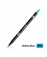 Tombow Confezione Pz 6 Pennarello Dual Brush 493-Reflex Blue