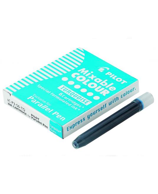 Pilot Parallel Pen - Set Da 6 Cartucce - Azzurro - Inchiostro Liquido
