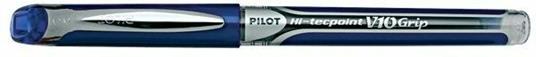 Penna roller Pilot V10 Grip blu punta ad ago 1 mm
