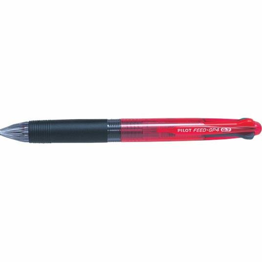 Penna a sfera multifunzione Pilot Feed GP-4 BeGreen rosso-verde-blu-nero punta 0,7 mm