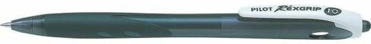 Penna a sfera Pilot RexGrip BeGreen nero punta 1 mm