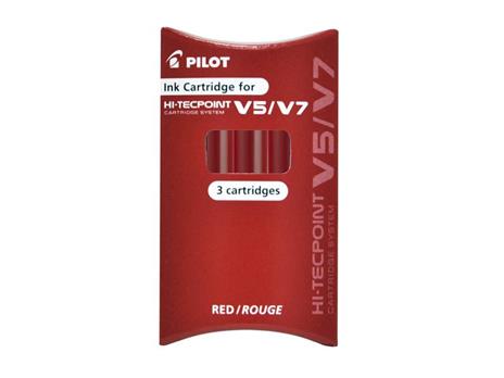 Pilot 2218002 ricaricatore di penna Rosso 3 pezzo(i)
