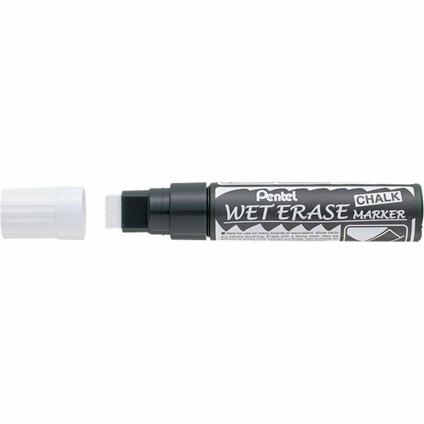 Marcatore cancellabile a gesso liquido Pentel bianco punta a scalpello 2-4 mm