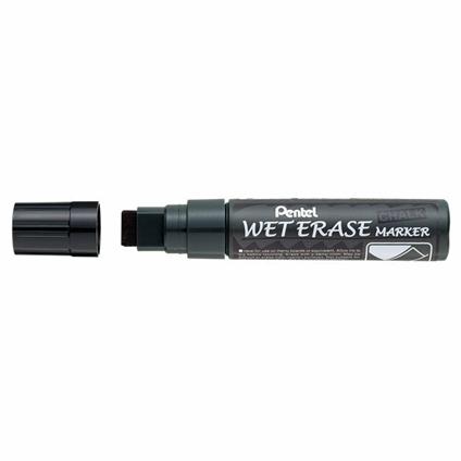 Marcatore cancellabile Pentel Wet Erase nero punta a scalpello 8,7-15,4 mm