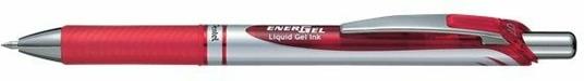 Penna roller Pentel Energel XM Klick rosso punta 0,7 mm