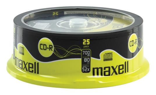CD-RW Maxell CD 700MB (25 Pezzi)