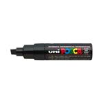 Marcatore a tempera Uni-Ball punta scalpello 8 mm – nero