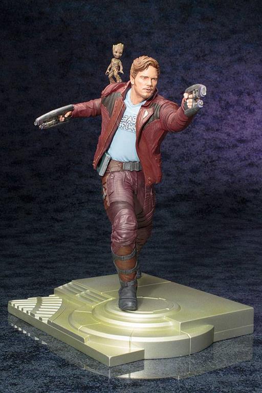 Guardians of the Galaxy ARTFX Star Lord with Groot 32 cm. Statua 1/6