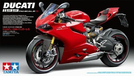 Tamiya Ducati 1199 Panigale S Kit di Montaggio Motocicletta 1:12 - 4