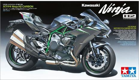 Tamiya Kawasaki Ninja H2 Carbon Kit di montaggio Motocicletta 1:12 - 5
